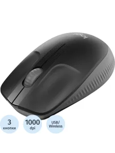 Мышь компьютерная Logitech WRL M190 BLACK 910-005923/910-005905