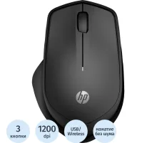 Мышь компьютерная HP беспров. Silent 280M черный (19U64AA)