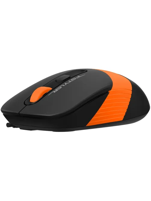 Мышь компьютерная A4Tech Fstyler FM10S черный/оранж (1600dpi) USB (4but)