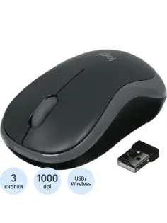 Мышь компьютерная Logitech USB OPTICAL WRL M185 GREY
