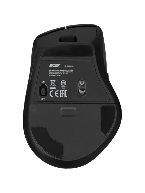 Мышь компьютерная Acer OMR406,черн,оптич,4800dpi,BT/Radio,USB(ZL.MCEEE.02W)