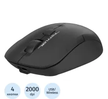 Мышь компьютерная A4Tech Fstyler FG16CS AIR2 BLACK (2000dpi)USB(3but)silent
