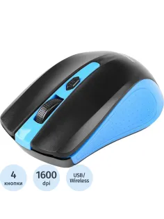 Мышь компьютерная Smartbuy ONE 352 беспровод сине-черная(SBM-352AG-BK) / 60