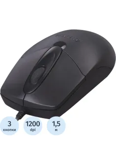 Мышь компьютерная A4Tech (OP-720 PS2 (BLACK)) оптическая (1000dpi/3but)