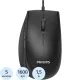 Мышь компьютерная Philips (SPK7327B/60)провод 5кн USB2.0 1600dpi бесш. черн