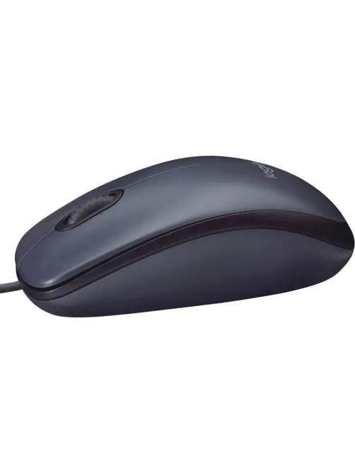 Мышь компьютерная Logitech M90 [910-001795] проводная, черный