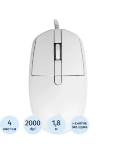 Мышь компьютерная Acer OMW401 белый оптич. 2000dpi USB 4but (ZL.MCEEE.030)