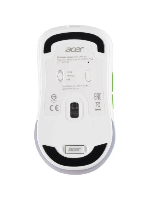 Мышь компьютерная Acer OMR311 2400dpi BT/Radio USB 7but(ZL.MCECC.034)бел