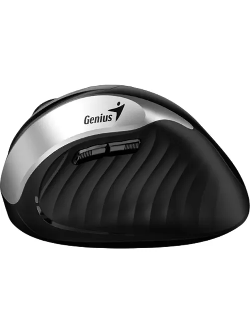 Мышь компьютерная Genius Ergo 8250S, вертикальная беспроводная, серебристый