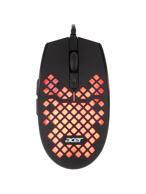 Мышь компьютерная Acer OMW134 черный (800-6400dpi) USB (6кн) (ZL.MCEEE.018)