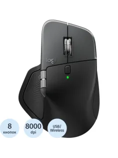 Мышь компьютерная Logitech беспров. MX Master 4 черный (910-007562)
