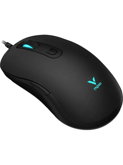 Мышь компьютерная RAPOO V16RGB проводная, цвет - черный