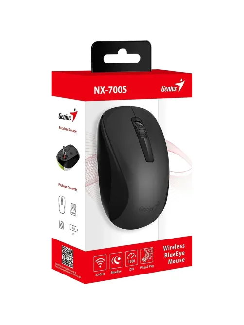 Мышь компьютерная Genius NX-7005 (NewPackage), Black беспроводная