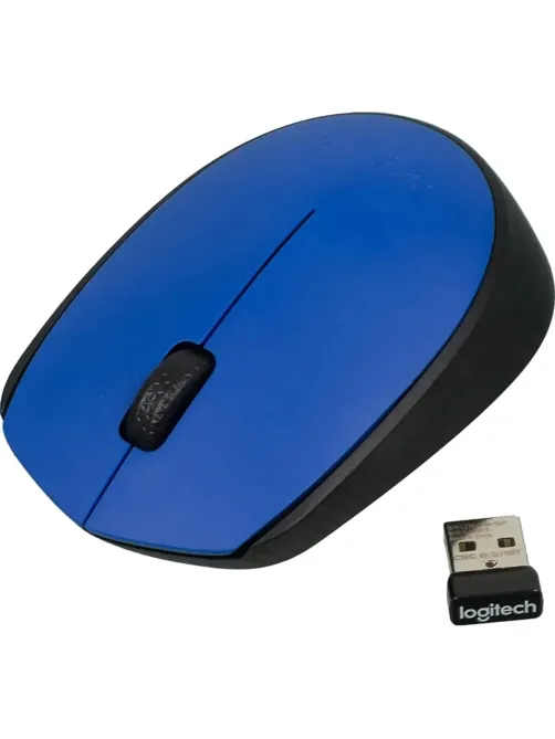 Мышь компьютерная Logitech беспров.M171 blue (USB, 1000dpi) (910-004640)