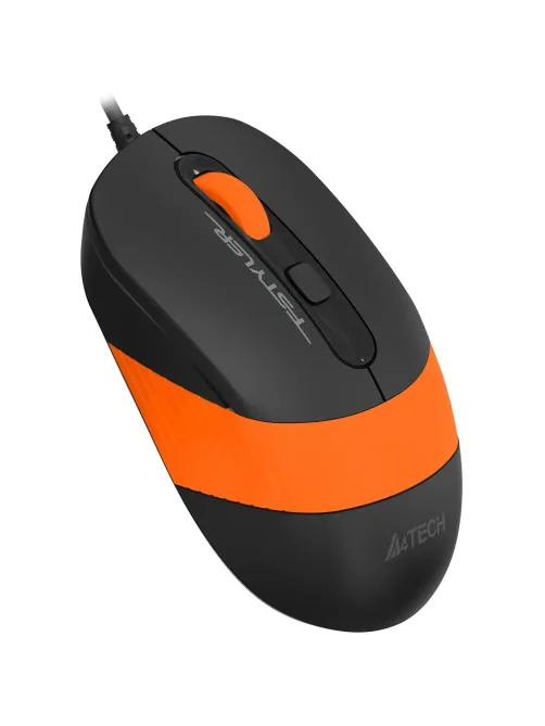 Мышь компьютерная A4Tech Fstyler FM10S черный/оранж (1600dpi) USB (4but)