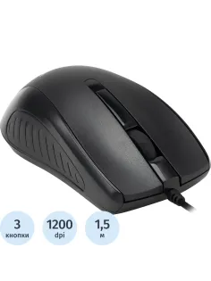 Мышь компьютерная Acer OMW136 черный оптическая (1200dpi) USB ZL.MCEEE.01A