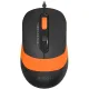 Мышь компьютерная A4Tech Fstyler FM10S черный/оранж (1600dpi) USB (4but)