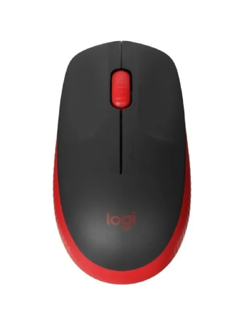 Мышь компьютерная Logitech M190, опт,беспров, USB, крас/чер