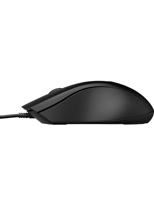 Мышь компьютерная HP проводная Wired Mouse 100 черный (6VY96AA)
