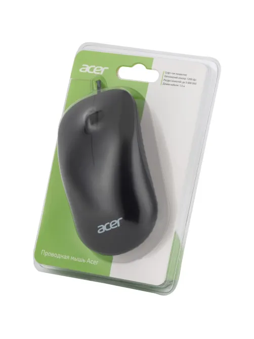 Мышь компьютерная Acer OMW122 black (1200dpi) USB(ZL.MCEEE.00V)