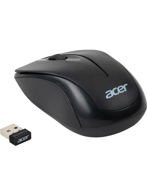 Мышь компьютерная Acer OMR131 черн. оптичес. (1000dpi) беспровод,USB (2but)