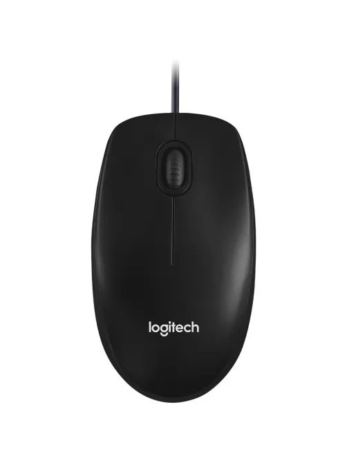 Мышь компьютерная Logitech USB  WIRED M100R DARK/GREY (910-006765)