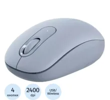 Мышь компьютерная UGREEN беспроводная MU105(90671) 2.4G Цвет: пыльн голубой