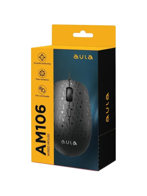 Мышь компьютерная AULA AM106 4кн, DPI 1000/1600/2000 (80003338)