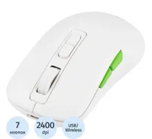 Мышь компьютерная Acer OMR311 2400dpi BT/Radio USB 7but(ZL.MCECC.034)бел