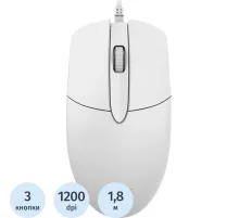Мышь компьютерная Acer OMW300 оптическая/1200dpi/USB/белый