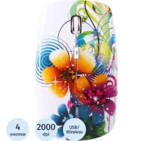 Мышь компьютерная Smartbuy 327AG принт Цветы (SBM-327AG-FL-FC)