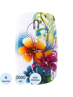Мышь компьютерная Smartbuy 327AG принт Цветы (SBM-327AG-FL-FC)
