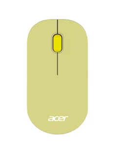 Мышь компьютерная Acer OMR205  оптич./1200dpi/беспроводн/USB/зеленый/желтый