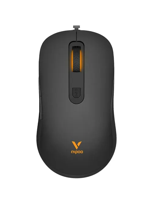 Мышь компьютерная RAPOO V16RGB проводная, цвет - черный