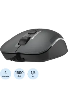 Мышь компьютерная A4Tech Fstyler FM26 серый/черный (800-1600dpi) USB (4but)