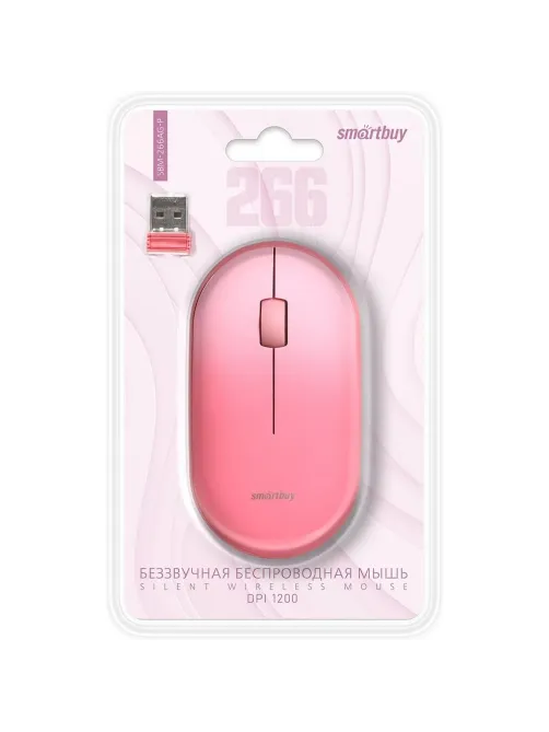 Мышь компьютерная Smartbuy 266AG беспровод розовый градиент(SBM-266AG-P)/40