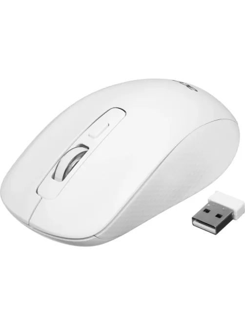 Мышь компьютерная Acer OMR309 белый,оптич,1600dpi,беспр,USB (ZL.MCECC.02Z)