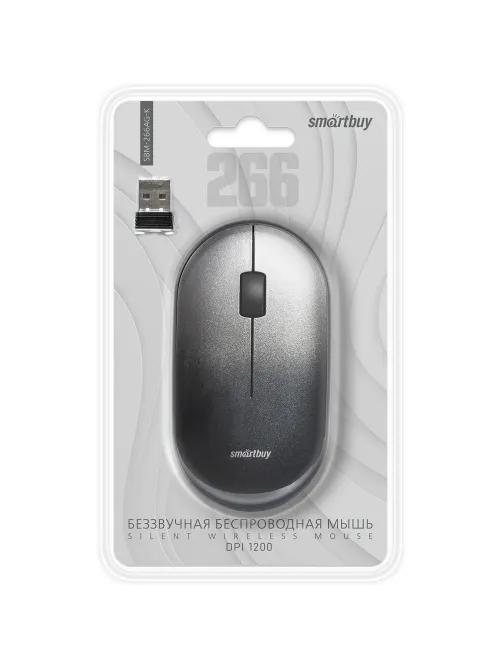 Мышь компьютерная Smartbuy 266AG беспровод черная градиент (SBM-266AG-K)/40