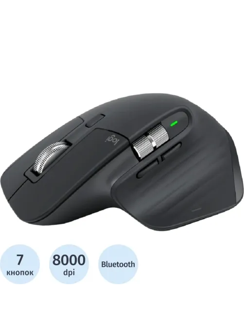 Мышь компьютерная LOGITECH (910-006559/910-006565) MX Master 3S WL Graphite