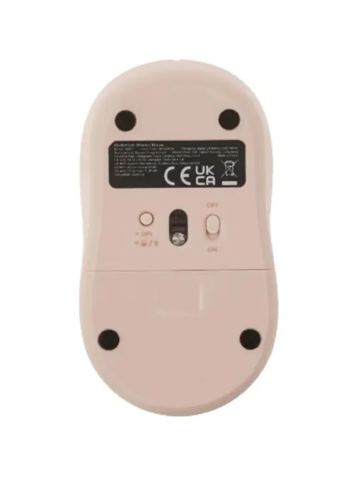 Мышь компьютерная UGREEN беспр. M331 (65625) Multi-mode BT&GHz розовый
