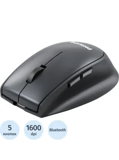 Мышь компьютерная Philips (SPK7627B/60) беспров. 2,4 GHz BT 1600dpi черн