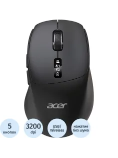 Мышь компьютерная Acer OMR503 черн,3200dpi,BT/Radio/USB(ZL.MCE11.01B)