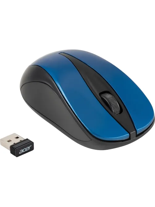Мышь компьютерная Acer OMR132 син/черн. оптич. 1000dpi/2but беспровод. USB