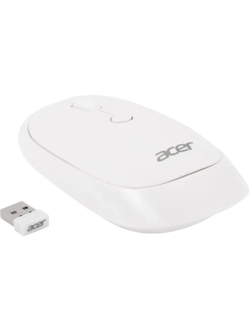 Мышь компьютерная Acer OMR138 белый (1600dpi) WLS USB (4кн) (ZL.MCEEE.01L)
