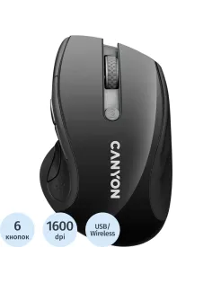 Мышь компьютерная CANYON беспров. черный (CNS-CMSW24B)