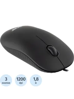 Мышь компьютерная Acer OMW122 black (1200dpi) USB(ZL.MCEEE.00V)