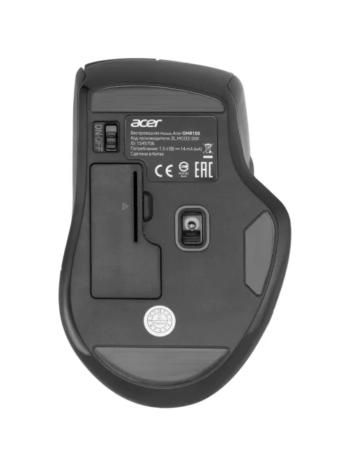 Мышь компьютерная Acer OMR150 black (1600dpi) wireless USB(ZL.MCEEE.00K)