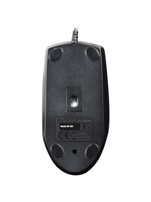 Мышь компьютерная A4Tech (OP-720 PS2 (BLACK)) оптическая (1000dpi/3but)