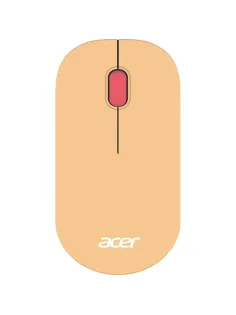 Мышь компьютерная Acer OMR205 оптич./1200dpi/беспроводн/USB/розовый/бежевый