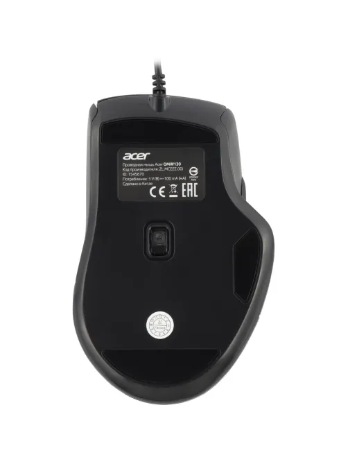 Мышь компьютерная Acer OMW130 black (3600dpi) USB(ZL.MCEEE.00J)